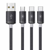 Kabel Data Transfer Pengisian Cepat 3A USB-C Braided Laris 2026 untuk Ponsel, TWS, Kamera, Tipe C, Kabel Sinkronisasi Pengisian Cepat