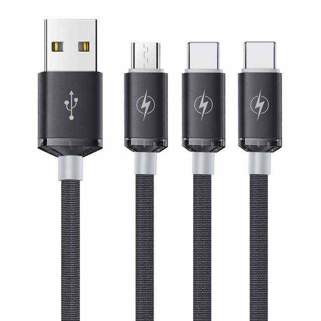 2026 Hot Selling USB-C Braided 3A Fast Charging Data Transfer Cable for Phone TWS Camera Type C Quick Charging Sync Cord Line