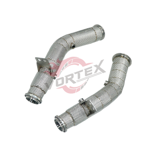 Tubo de Escape Vortex de Acero Inoxidable 304 con Eliminación de OPF y Protector Térmico para Mercedes-Benz C43 C450 W205 2015-2021, Ajuste Directo - Product Image 3