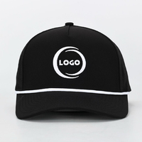 Gorra de Béisbol Deportiva Personalizada con Logotipo, 5 Paneles, Lona Vaquera, Poliéster, Impermeable, Transpirable, para Golf, Running, con Cierre de Cuerda, Grabado Láser