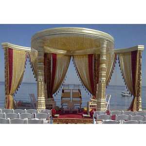 Mariage exclusif en plein air Dev Mandap Allemagne Mariage traditionnel Nouveaux piliers Dev Mandap Nouvellement conçu Devdas Mandap pour mariage - Product Image 1
