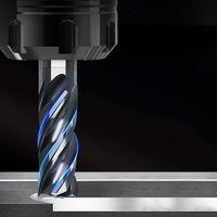 Remise spéciale CNC outil de fraise en carbure monobloc de tungstène MTS UP + fraise en bout avec conception en spirale inégale