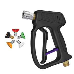 Pistolet de lavage haute pression Stim 4500Psi en acier inoxydable avec connecteur rapide, outil de nettoyage robuste pour lavage de voiture - Product Image 5