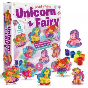 Kit d'art créatif éducatif DIY pour enfants : Dessin de licorne et peinture de fée à faire soi-même - Product Image 1