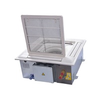 Cassette FCU à 2 tuyaux et 4 voies à faible bruit, haute efficacité, refroidie par eau, avec pompe automatique pour hôtels et centres commerciaux