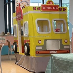 Équipement de jeu intérieur électrique pour enfants, balançoire douce en forme d'autobus, manèges amusants, aire de jeux pour enfants, capacité 400 kg, 4 aciers - Product Image 3