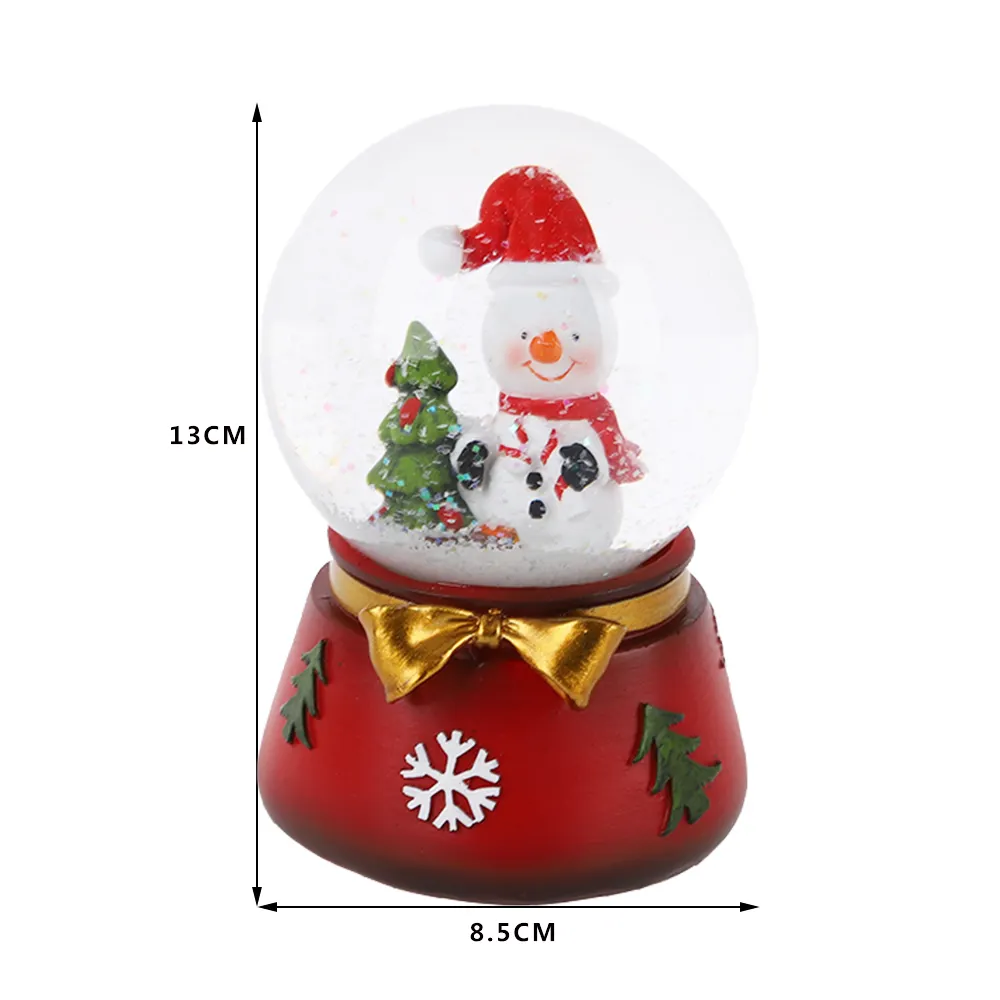 Noel olay cam süs kış süs Santa kristal top Xmas çocuk hediye kar küresi
