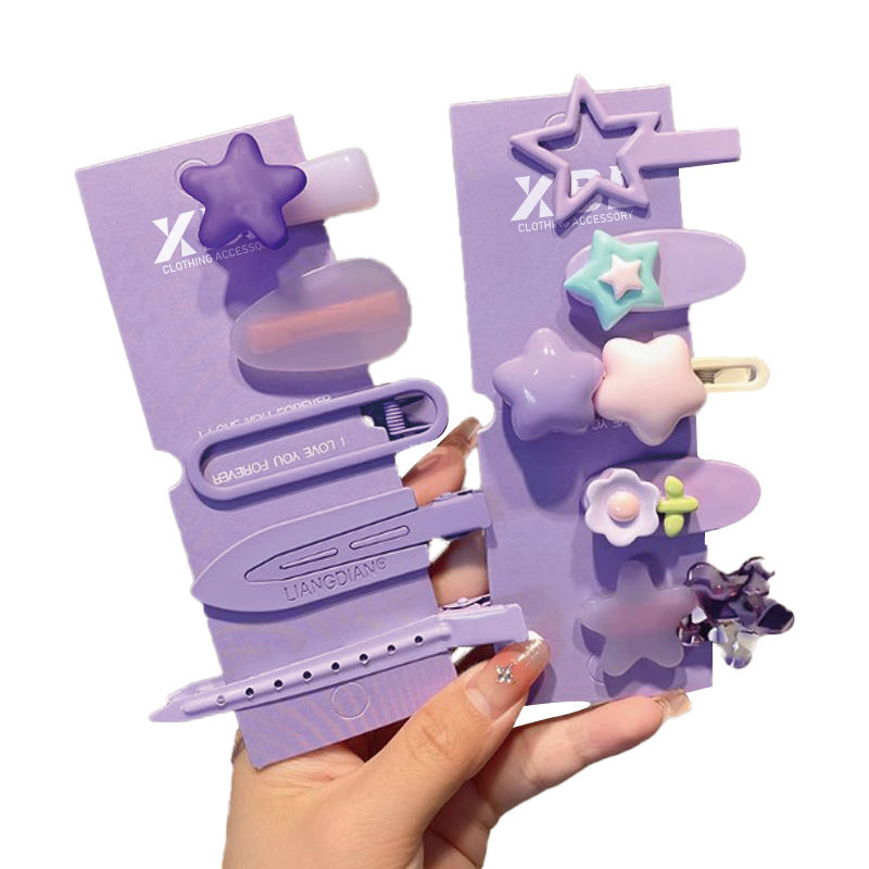 Paper Hair Claw Cardboard Custom Logo Name Hair Clip Cardboard Claw Clip Packaging Display Card