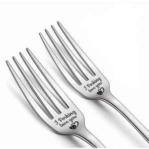 2 cucharas de café personalizadas de acero inoxidable, cucharas de helado grabadas, regalos para parejas - Product Image 2