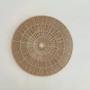 3 Sets Salon Chambre à coucher Naturel Tissé à la Main Seagrass Plat Rond Paniers Muraux Plaques <span class=keywords><strong>Osier</strong></span> Décoration <span class=keywords><strong>Murale</strong></span> - Product Image 2