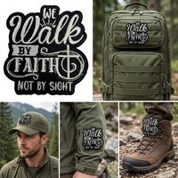 Patch brodé personnalisé en forme de cœur irrégulier avec citation inspirante et motif graphique, éco-responsable, à coudre ou thermocollant pour vestes et chapeaux