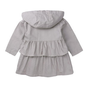 Manteau trench pour bébé fille, style uni, automne 2019, nouveau modèle - Product Image 4
