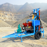 Offre Spéciale – Foreuse hydraulique entièrement automatique pour puits d'eau, profondeur 100m-150m, 25 CV, sur roues, à traction rotative