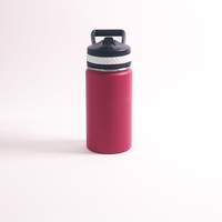 Bouteille d'eau isotherme en acier inoxydable à double paroi de 12 oz, avec couvercle en silicone anti-fuite, personnalisable avec logo JH016, pour le sport, en gros