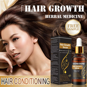 Sérum Capillaire Herbal OEM Marque Blanche, Gingembre He Shou Wu Ginseng Anti-Chute de Cheveux, Croissance Rapide, Réparation des Follicules, Soin Capillaire - Product Image 1