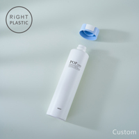 Botol Plastik Silinder Grosir POP 200ml 250ml Model Baru Botol Sampo Kosong Krim Wajah Losion Dengan Tutup Flip