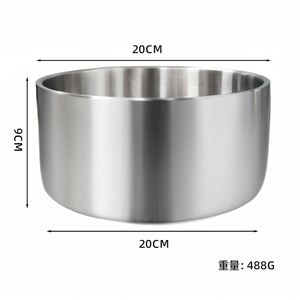 Tazón para Perro de Acero Inoxidable Resistente a Caídas de 64 oz, Construcción Metálica Gruesa para Uso Diario a Largo Plazo - Product Image 5