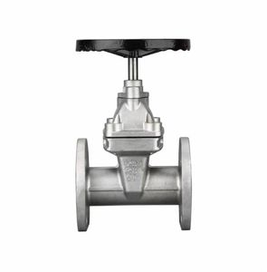 Válvula de Compuerta de Acero Inoxidable con Vástago Ascendente y Sello Suave Z45X-16P DN125, Bridada, Manual, para Agua, Aceite y Gas - Product Image 2