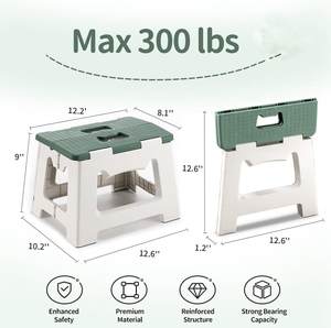 Vente en gros escabeau pliant portable pliable et robuste en plastique tabouret pliant portable pour enfants - Product Image 2