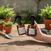 Flacon pulvérisateur cosmétique en PET anti-fuite avec pompe à brume fine, logo personnalisé, 150 ml, 200 ml, pour usage beauté et domestique