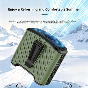 Ventilateur portable <span class=keywords><strong>3</strong></span>-en-1 avec lampe LED pour camping, rechargeable, mains libres, flux d'air puissant pour la randonnée, les activités de plein air et l'été - Product Image 3