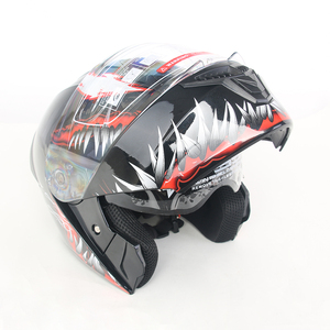Casco de Motocicleta Integral de Alta Calidad con Liberación Rápida ENKI MP10010008 <span class=keywords><strong>Venom</strong></span> 4.0 Doble Visor Predator ABS Homologado por DOT - Product Image 3