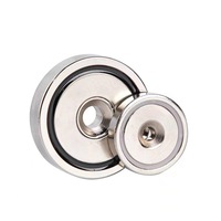 Aimant industriel à trou fraisé / Aimant puissant en acier en forme de pot rond avec trou fraisé pour vis / Aimant néodyme en pot