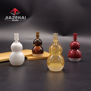 Taşınabilir 10ml kabak şekli plastik şişe havasız makyaj aracı alt şişeleme seyahat şişe ekran baskı özü ve losyon - Product Image 3