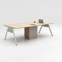 Table de conférence série Wenjie 2,4 m WJ-21, mobilier de bureau moderne, OEM/ODM, taille, couleur et logo personnalisables