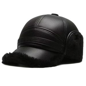 Winter Warm <b>Baseball</b> <b>Cap</b> With Ear Flaps Fleece Lined For <b>Men</b> Outdoor Use - Product Image 3