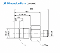 Capteur de proximité inductif Domenzi M18, 500 bars, distance de détection de 3 mm, IP68, pour la détection de position des vérins hydrauliques