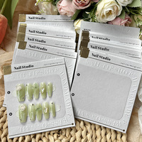 TSZS Carte d'Affichage d'Ongles Carrée Personnalisée Haute Qualité Divers Designs Cartes d'Emballage pour Faux Ongles Vente en Gros