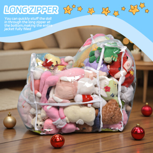 Funda Transparente para Silla Puff de Peluche para Niños, Funda Extra Grande Impermeable de TPU para Silla Puff con Cierre - Product Image 4