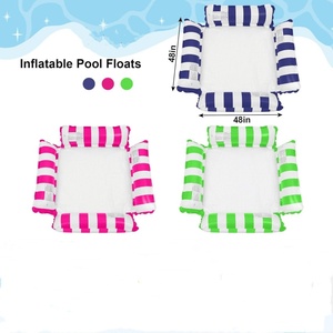 PVC Inflatable Water Hammock 48*48 Inch Blue Pink Green Colors <b>Pool</b> Float for Adults Swimming <b>Pool</b> Lake Beach Summer Party Fun - Product Image 2