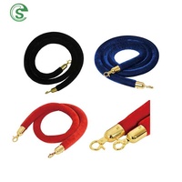 Poteau en acier inoxydable rouge Carper barrière de contrôle des foules poteaux corde et poteau