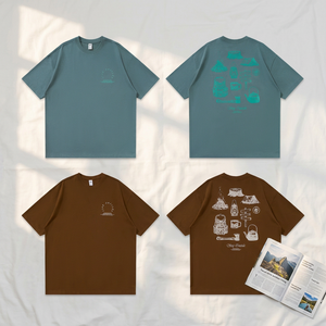 เสื้อยืดพิมพ์ลายสร้างสรรค์สไตล์อเมริกันแนวสตรีทแขนสั้นวินเทจสุดฮิตประจำฤดูร้อนปี 2026 - Product Image 1