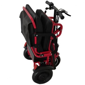 Triciclo Eléctrico Plegable de Nuevo Diseño, Scooter de Movilidad de 3 Ruedas con Motor Dual de 48V 350W, Llantas de 10 Pulgadas y Freno de Disco para Personas Mayores - Product Image 4