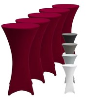 Housse de table carrée extensible de style chinois traditionnel pour l'exportation, en tissu imprimé haut de gamme, pour hôtels, restaurants et mariages
