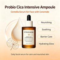 ETRUN ALISA Marque privée Probio-Cica Barrière intensive réparatrice Ampoule apaisante procurant hydratation et fermeté