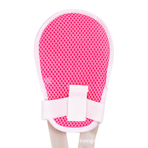 ถุงมือรัดมือเด็ก สีชมพู สายรัดมือแบบตาข่ายสำหรับป้องกันท่อ - Product Image 1