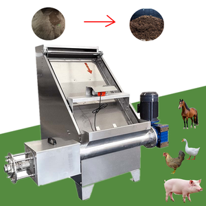 Séparateur de fumier humide et sec pour animaux, presse à vis inclinée avec tamis, machine de déshydratation du fumier pour chevaux, porcs, vaches, poulets et volailles - Product Image 1