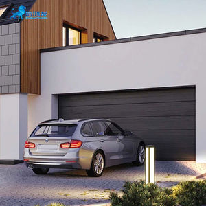 Porte coulissante segmentée au design moderne et très vendue, avec fenêtres personnalisées, adaptée aux hôtels, aux familles, aux villas et aux portes de garage - Product Image 6