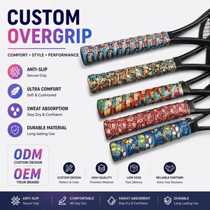 Cinta Antideslizante para Raqueta de Tenis, Cinta de Agarre de PU Mate para Bádminton, Cinta Absorbente de Sudor para <span class=keywords><strong>Padel</strong></span>, Pickleball y Otros Deportes de Raqueta - Product Image 4