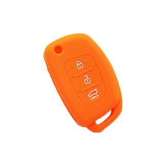 Housse de clé en silicone pour Hyundai IX35 IX25, étui pour clé de voiture télécommandée pliable intelligente, noir, rouge, bleu, Orange, bleu clair - Product Image 2