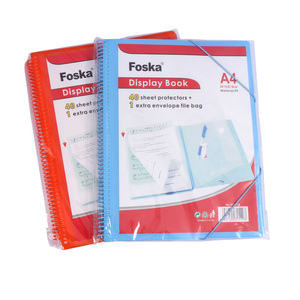 Entrega Puntual, Material Plástico Resistente al Agua, 40 Carpetas con Bolsillos para Documentos, con Encuadernación en Espiral, se Mantiene Abierta y se Pliega Plano - Product Image 6