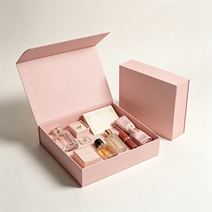 High-End Recycled Materials <strong>pink</strong> <strong>Gift</strong> Box Corrugated Paper Mailer Packaging <strong>Gift</strong> <strong>Boxes</strong> Cardboard Folding Towel Set in <strong>Gift</strong> Box - Product Image 2