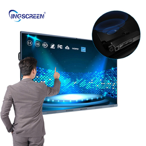 หน้าจอ LCD INGSCREEN จอแสดงผลอิเล็กทรอนิกส์แบบดิจิทัล หน้าจอสัมผัสแบบอินเทอร์แอคทีฟ ขนาด 86 นิ้ว สมาร์ทไวท์บอร์ดแบบจอแบน สำหรับการประชุมและการสอน - Product Image 2