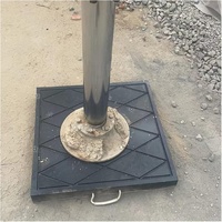 Plaques de base stabilisatrices en polyéthylène sur mesure, portables avec poignée pour support de vérin de camping-car, support de fabricant professionnel