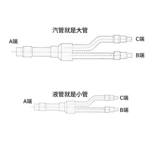 Raccords de tuyauterie en cuivre pour climatisation centrale à haute efficacité 22T33T72T73T, déviateurs de réfrigérant, pièces d'échange de chaleur énergétique - Product Image 2