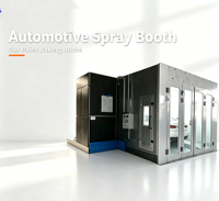 Cabina de Pintura para Autos con Calefacción Infrarroja, Cuarto de Secado Automático para Taller de Reparación de Automóviles